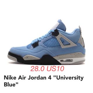 ナイキ(NIKE)のUNC NIKE AIR JORDAN 4 UNIVERSITY BLUE AJ(スニーカー)