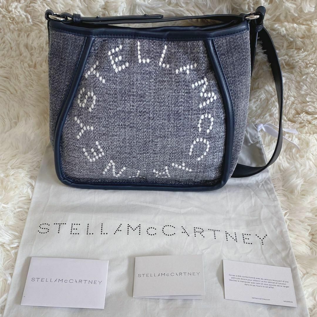 Stella McCartney(ステラマッカートニー)のステラマッカートニー ステラロゴ クロスボディショルダーバッグ 人気デニム 希少 レディースのバッグ(ショルダーバッグ)の商品写真