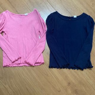 ベビーギャップ(babyGAP)のギャップ100.110☺︎パフとフリルロンＴセット　マーキーズ、ザラ好きに(Tシャツ/カットソー)