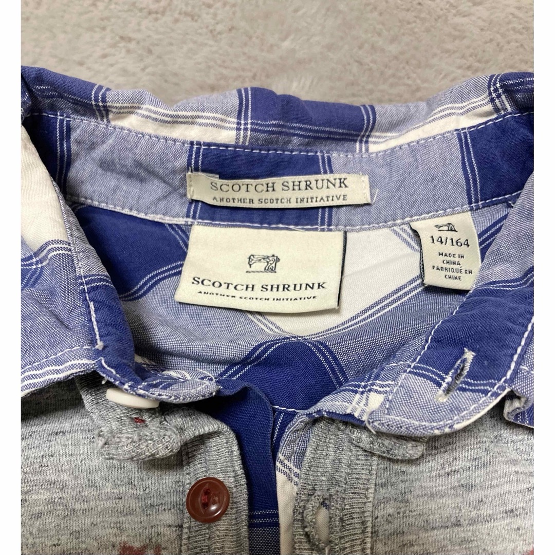 SCOTCH & SODA(スコッチアンドソーダ)のスコッチシュランク　重ね着風長袖シャツ メンズのトップス(シャツ)の商品写真