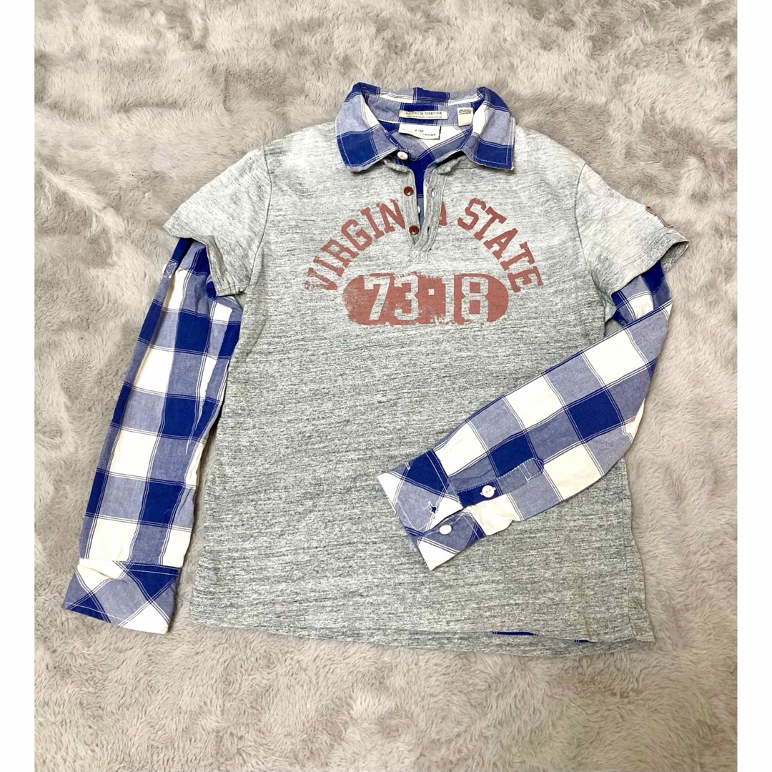 SCOTCH & SODA(スコッチアンドソーダ)のスコッチシュランク　重ね着風長袖シャツ メンズのトップス(シャツ)の商品写真