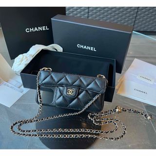 シャネル(CHANEL)のCHANEL シャネル iPhone 13ProMax チェーン ケース(iPhoneケース)