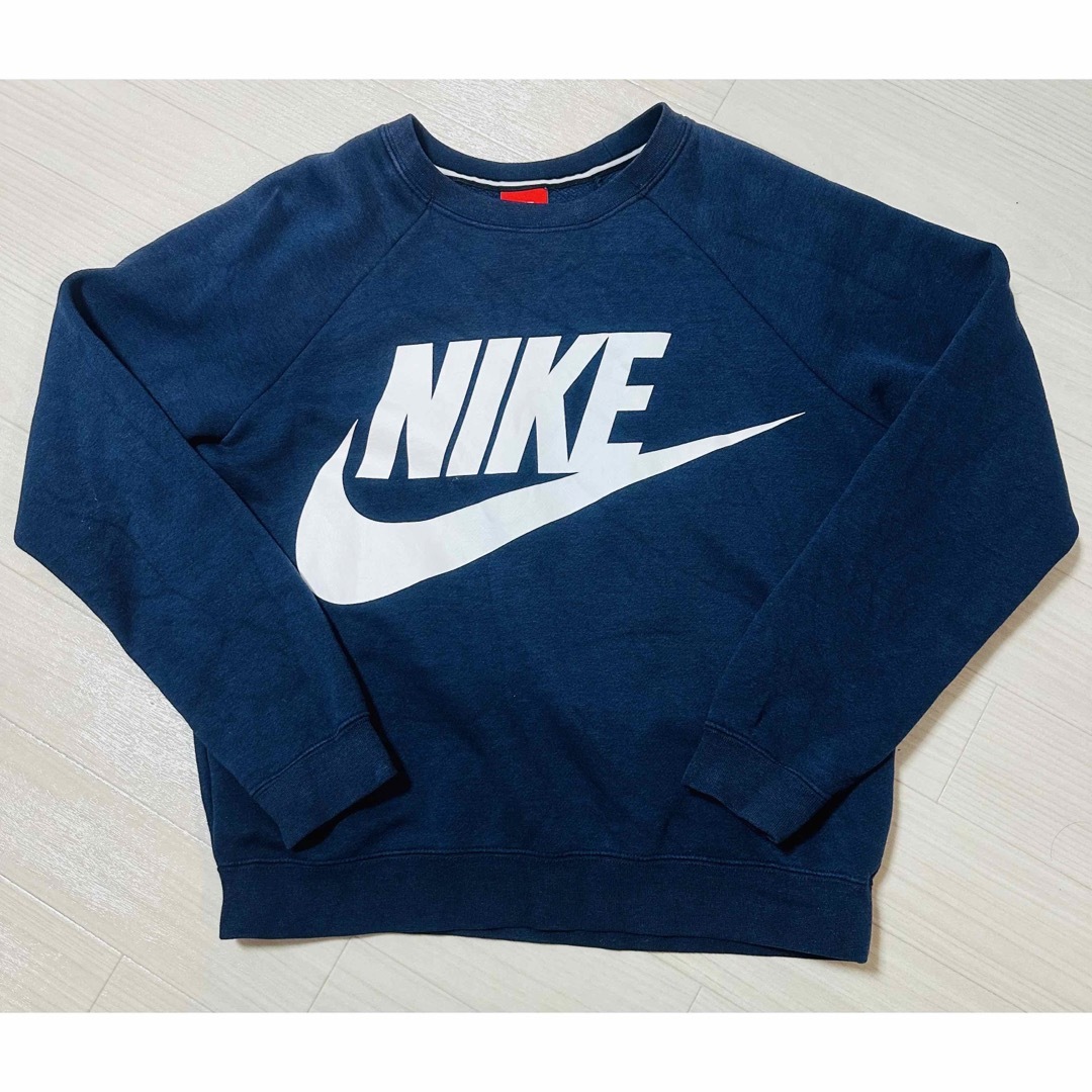 【デザイン良】ナイキ NIKE トレーナー スウェット デカロゴ Lサイズ