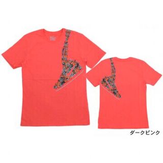 ナイキ(NIKE)の【中古美品】ナイキ Tシャツ フローラル スニーカー　ダークピンク　Sサイズ(Tシャツ/カットソー(半袖/袖なし))