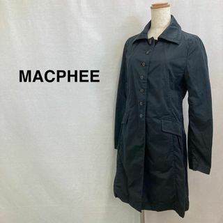 MACPHEE - ★大人気★MACPHEE マカフィー ステンカラーコート ネイビー レディース