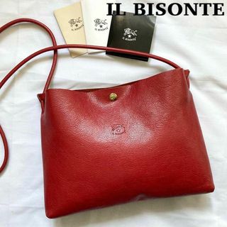 イルビゾンテ(IL BISONTE) ショルダーバッグ(レディース)(レッド/赤色