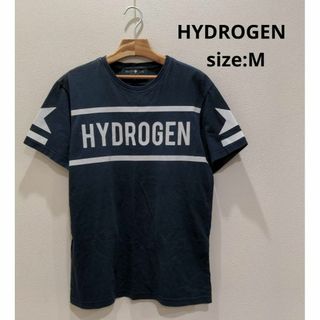 ハイドロゲン(HYDROGEN)のHYDROGEN ハイドロゲン ロゴＴシャツ メンズ M ネイビー(Tシャツ/カットソー(半袖/袖なし))