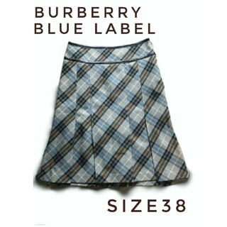 バーバリーブルーレーベル(BURBERRY BLUE LABEL)の未使用 BURBERRY BLUE LABEL  プリーツスカート ノバチェック(ひざ丈スカート)