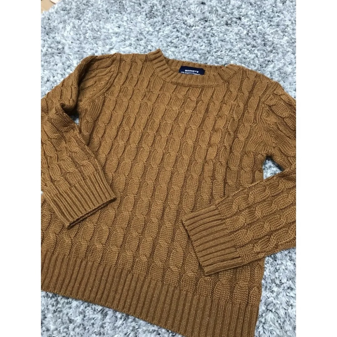 MARKEY'S(マーキーズ)の【新品】MARKEY'S マーキーズ ケーブルニット セーター キッズ/ベビー/マタニティのキッズ服男の子用(90cm~)(ニット)の商品写真