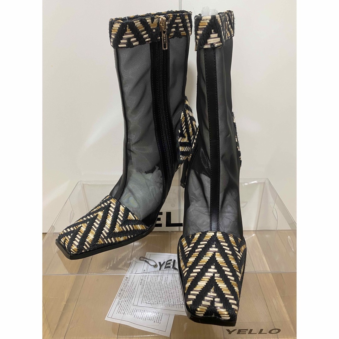 yellaw(イエロー)のYELLO DOUBLE 6 MESH SHORT BOOTS レディースの靴/シューズ(ブーツ)の商品写真