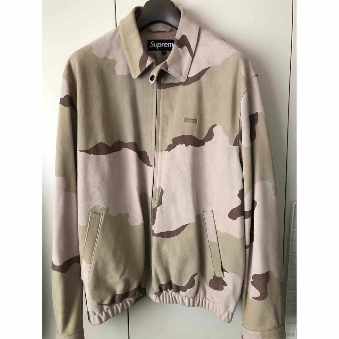 supreme Suede Harrington Jacket/Camo XL