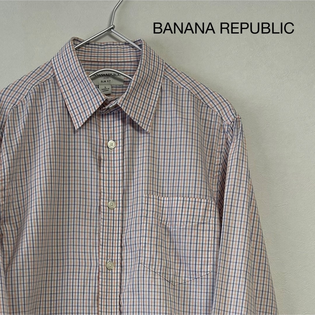 Banana Republic(バナナリパブリック)の美品 BANANA REPUBLIC 長袖シャツ タッターソールチェック メンズのトップス(シャツ)の商品写真