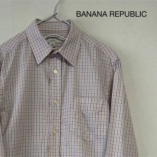 バナナリパブリック(Banana Republic)の美品 BANANA REPUBLIC 長袖シャツ タッターソールチェック(シャツ)