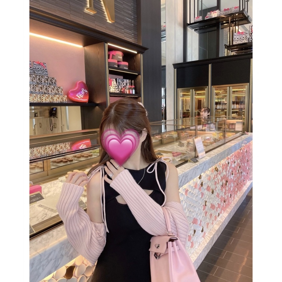 eimy istoire - Lumignon ribbon shoulder knit ensembleの通販 by