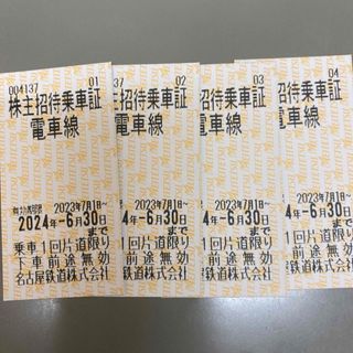 名古屋鉄道株主優待　名鉄　(鉄道乗車券)