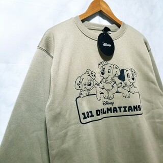 ディズニー(Disney)のディズニー　101匹わんちゃん 　新品　トレーナー　裏起毛　DSN101TR　L(Tシャツ/カットソー(半袖/袖なし))