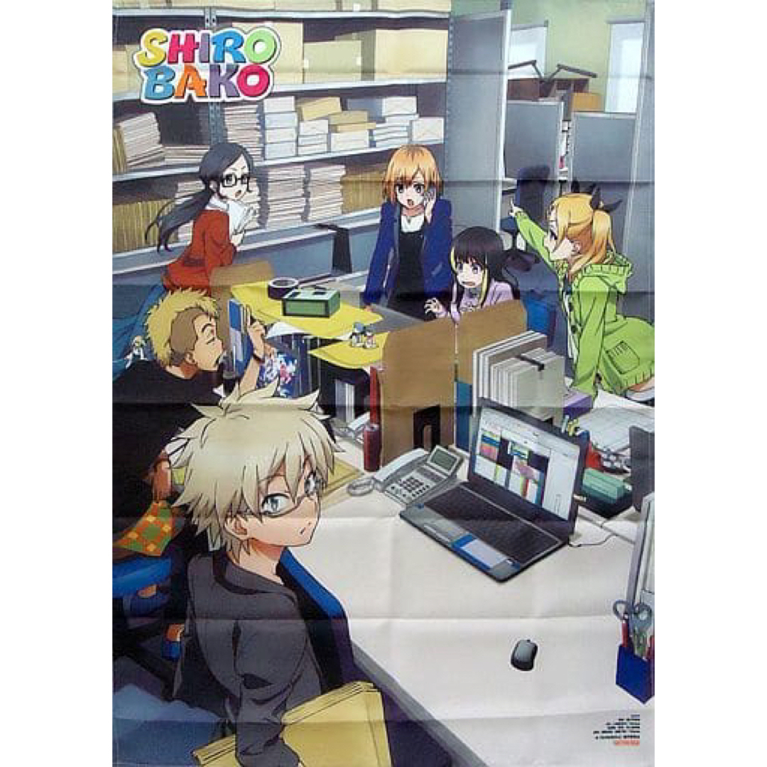 SHIROBAKO Blu-ray BOX Amazon購入特典 B2布ポスターの通販 by SHIROBAKO Blu-ray BOX Amazon購入特典 B2布ポスターの通販 by