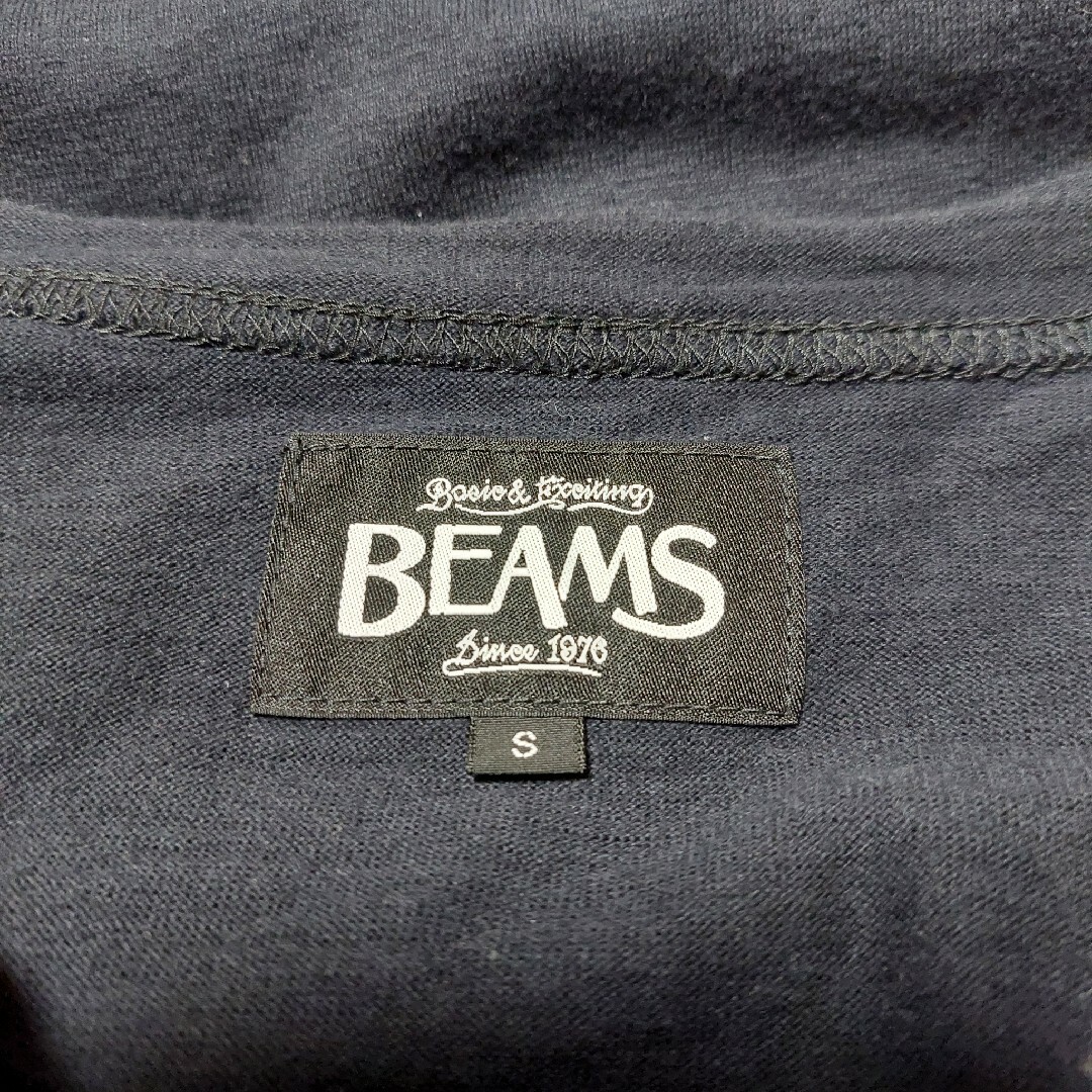 BEAMS(ビームス)の定番！BEAMS カーディガン ブラック メンズ コットン メンズのトップス(カーディガン)の商品写真