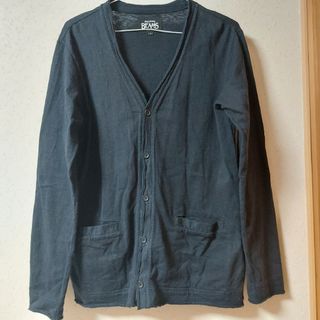 ビームス(BEAMS)の定番！BEAMS カーディガン ブラック メンズ コットン(カーディガン)