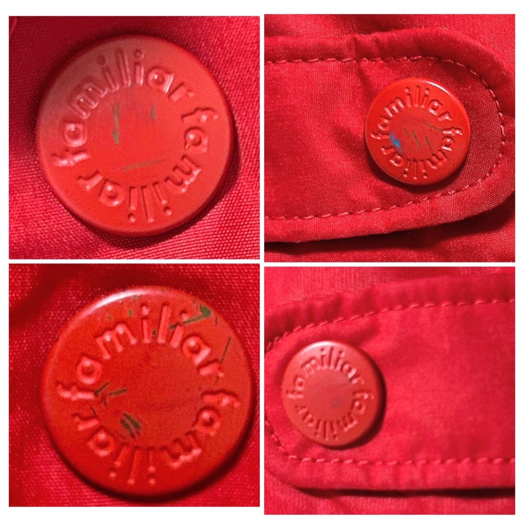 familiar(ファミリア)のファミリア 90 4WAY中綿アウター ジャケット リバーシブル 赤 フリース キッズ/ベビー/マタニティのキッズ服女の子用(90cm~)(ジャケット/上着)の商品写真