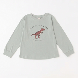 プティマイン(petit main)のプティマイン　恐竜長袖Tシャツ(Tシャツ/カットソー)