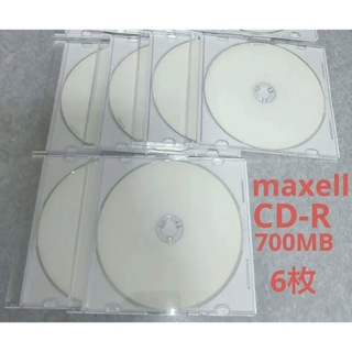 マクセル(maxell)のmaxell CD-R 700MB ケース付き 6枚(その他)