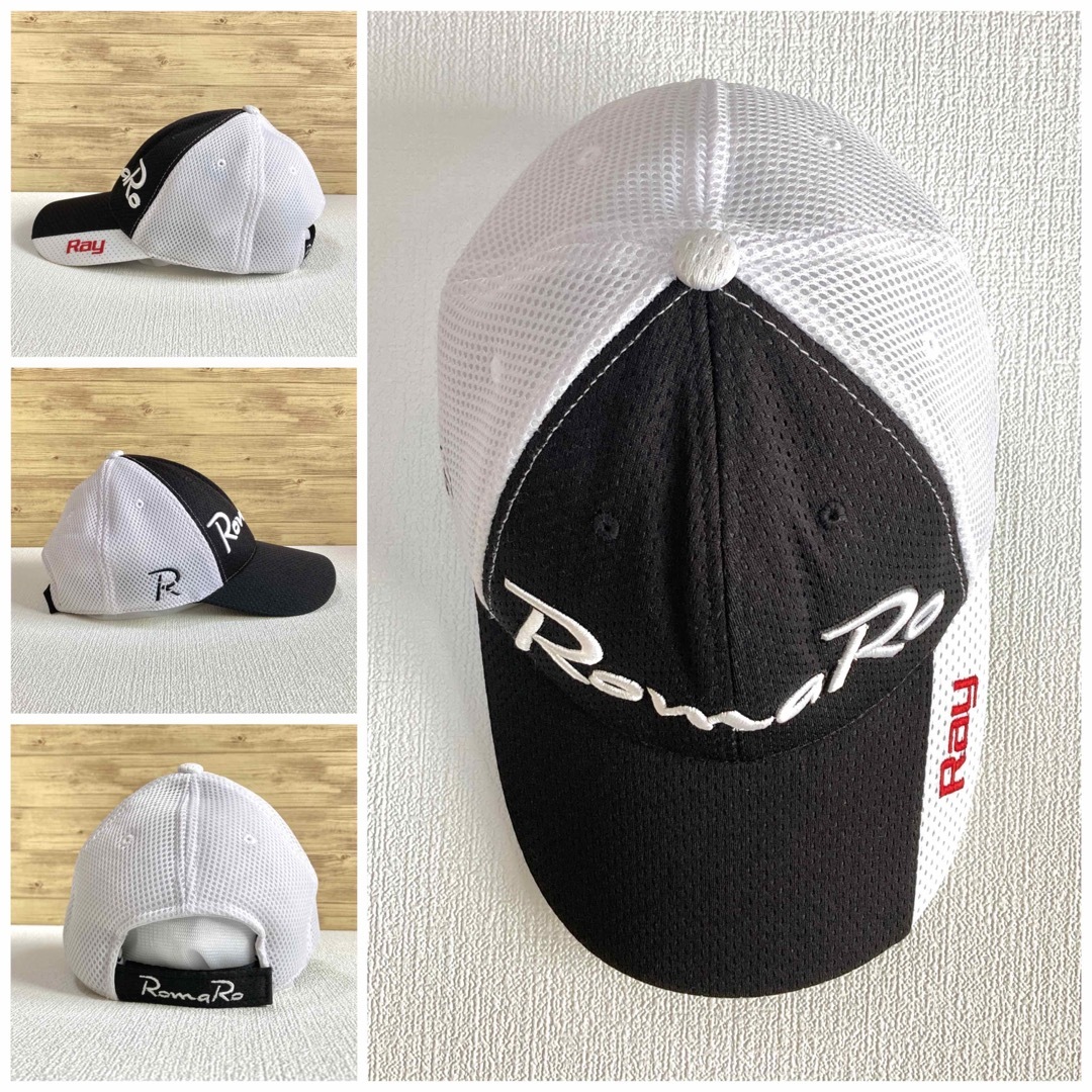 RomaRo(ロマロ)のロマロ メッシュ キャップ 帽子 サンバイザー ゴルフ メンズ レディース ロゴ スポーツ/アウトドアのゴルフ(ウエア)の商品写真