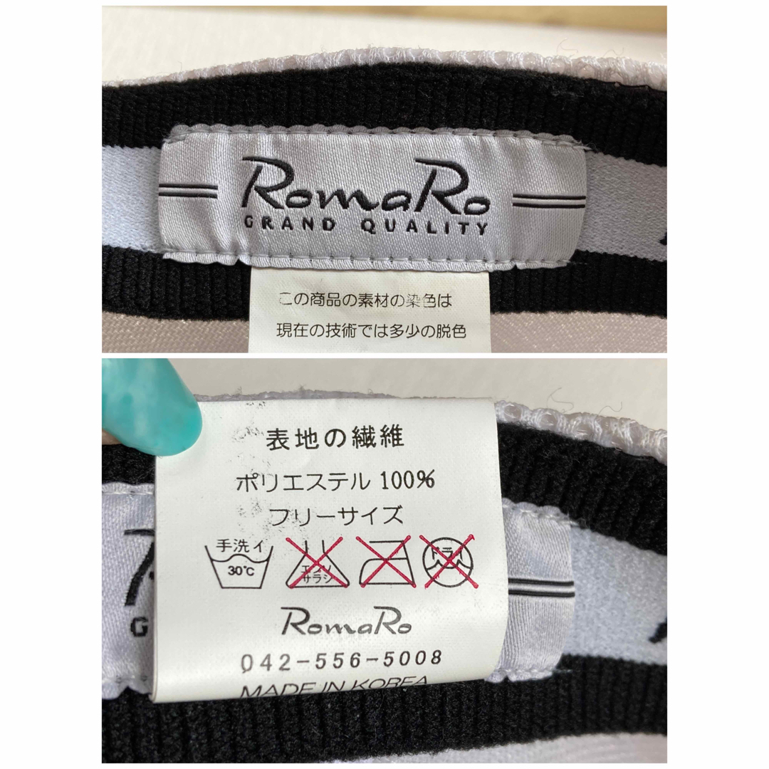 RomaRo(ロマロ)のロマロ メッシュ キャップ 帽子 サンバイザー ゴルフ メンズ レディース ロゴ スポーツ/アウトドアのゴルフ(ウエア)の商品写真