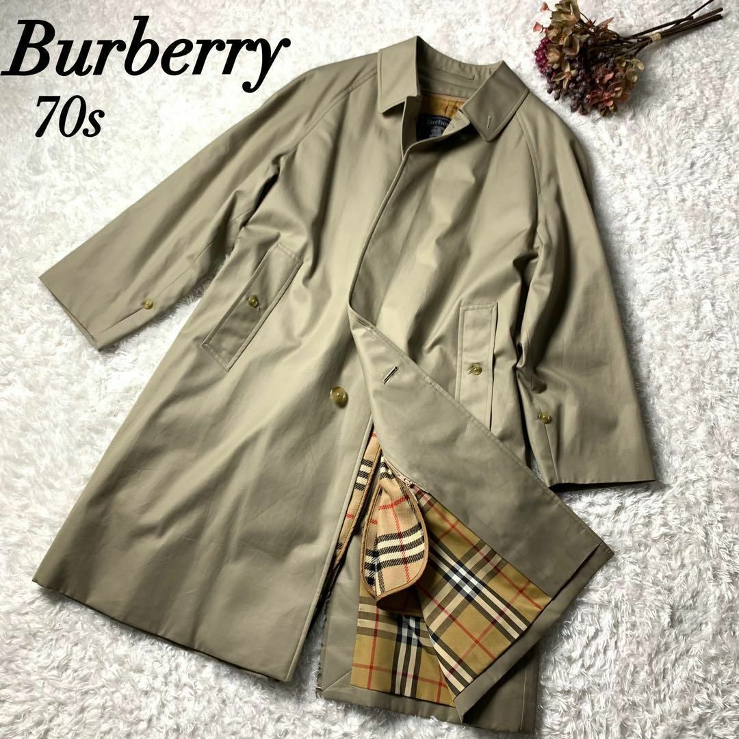 BURBERRY - Burberry バーバリー 70s ステンカラーコート ヴィンテージ