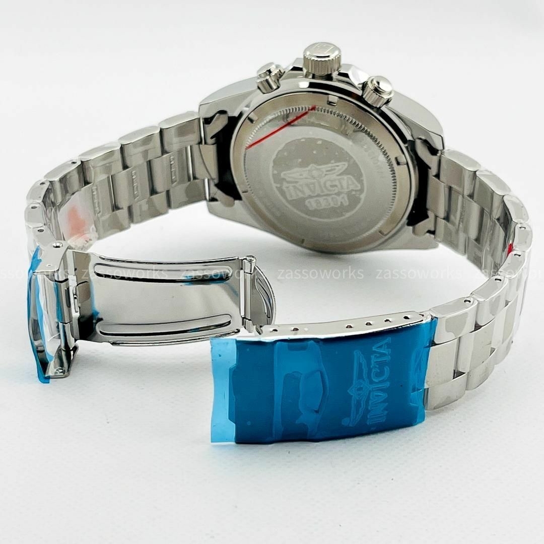 AA88 インビクタ メンズ高級腕時計 シルバー クロノグラフ ブルー文字盤