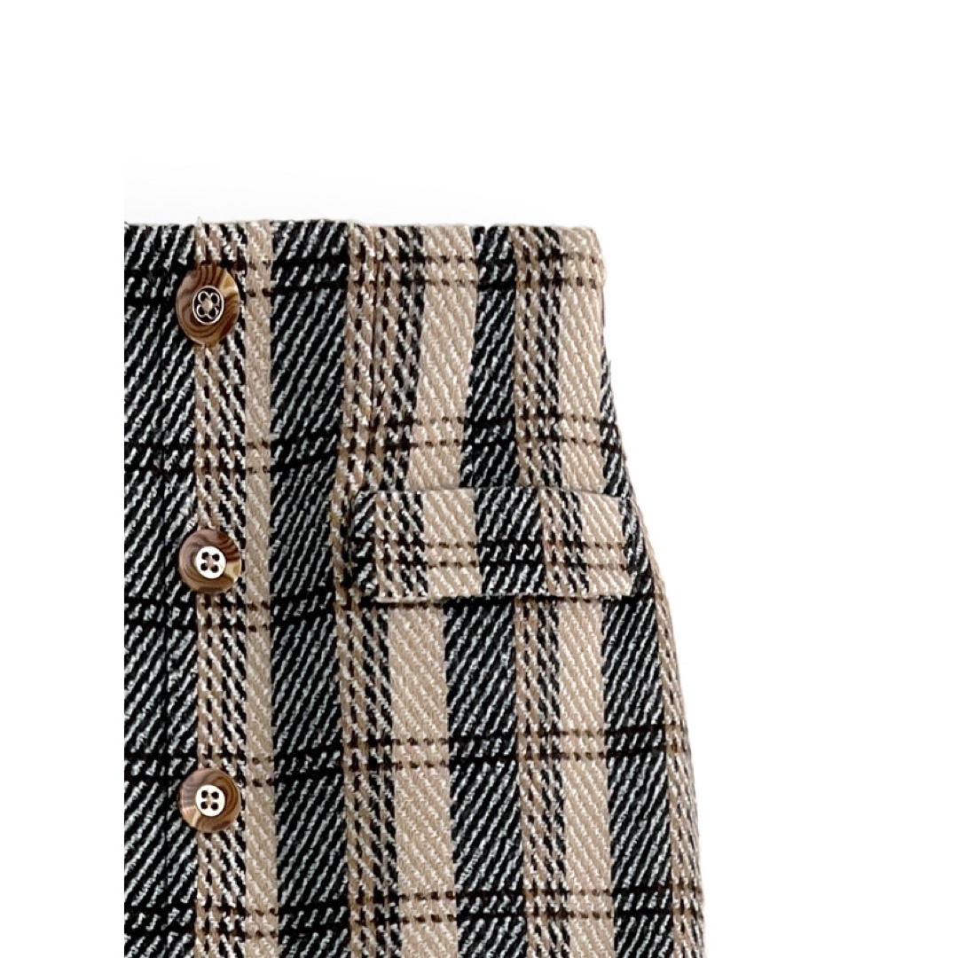 GRL(グレイル)のNEW チェック柄ツイードタイトロングスカート[gm661] レディースのスカート(ロングスカート)の商品写真