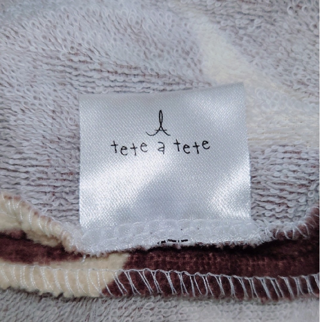 tete a tete(テータテート)の【新品未使用】tete a tete キャップタオル テータテート ラップタオル キッズ/ベビー/マタニティのこども用ファッション小物(帽子)の商品写真