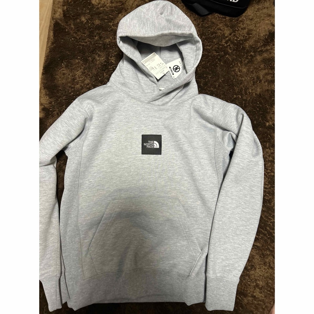 north face square logo big hoodie 直営店限定トップス