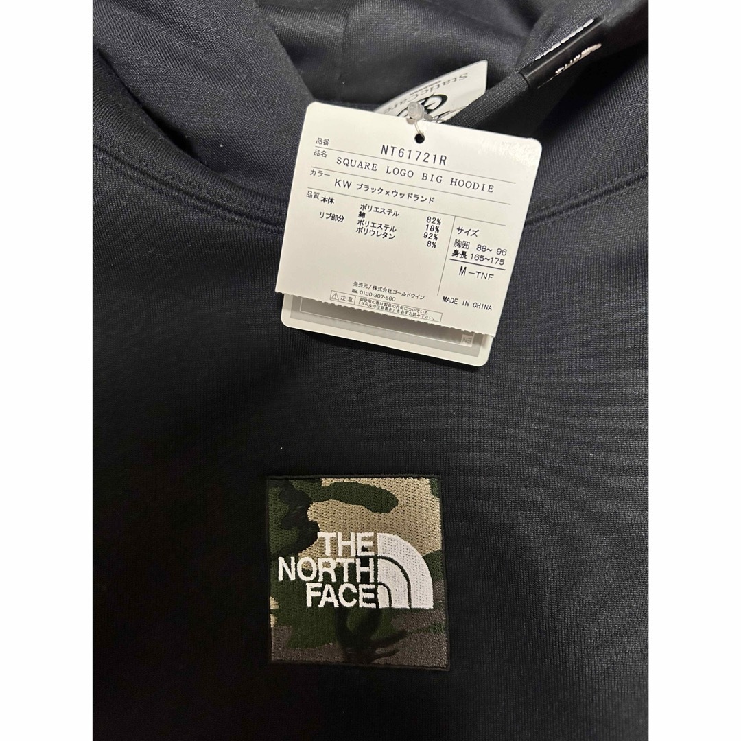 NT61821north face square logo big hoodie 直営店限定