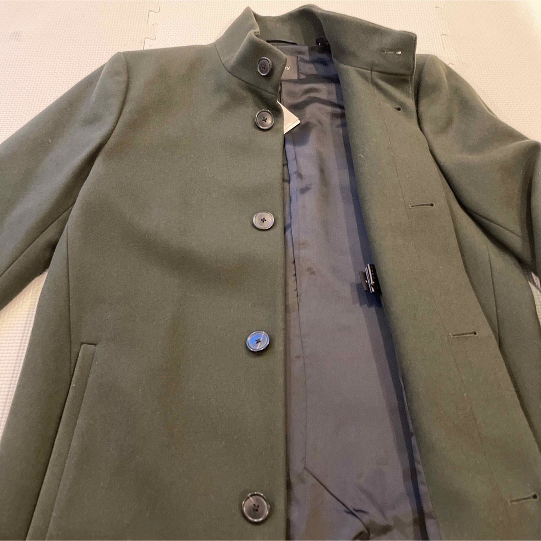 theory(セオリー)のセオリーTHEORY メルトンスタンドカラーコート オリーブ S メンズのジャケット/アウター(ステンカラーコート)の商品写真