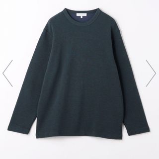 アデイインザライフ(a day in the life)のダブルフェイス リップル クルーネックカットソー(Tシャツ/カットソー(七分/長袖))