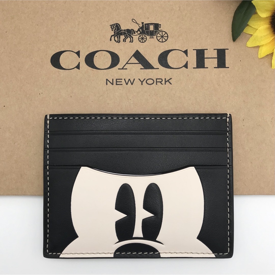 新品未使用 DISNEY × COACH スリム ID カード ケース