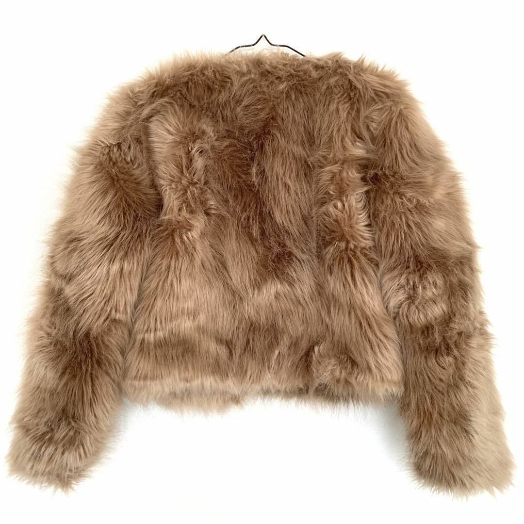GYDA(ジェイダ)のGYDA ジェイダ  フェイクファーコート FREEサイズ ブラウン　アクリル レディースのジャケット/アウター(毛皮/ファーコート)の商品写真