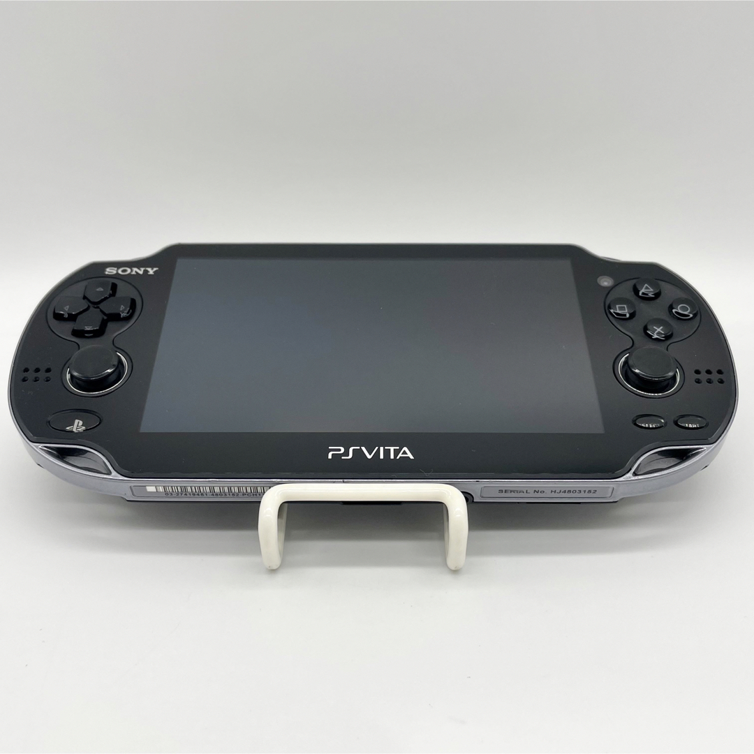 PlayStation Vita(プレイステーションヴィータ)の【液晶美品】PlayStation Vita PCH-1100 ブラック 本体 エンタメ/ホビーのゲームソフト/ゲーム機本体(携帯用ゲーム機本体)の商品写真