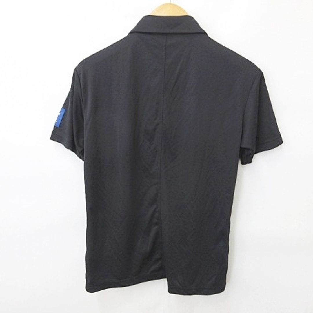 DESCENTE(デサント)のデサント DESCENTE GOLF ゴルフ ポロシャツ 半袖 黒 ブラック L スポーツ/アウトドアのゴルフ(ウエア)の商品写真
