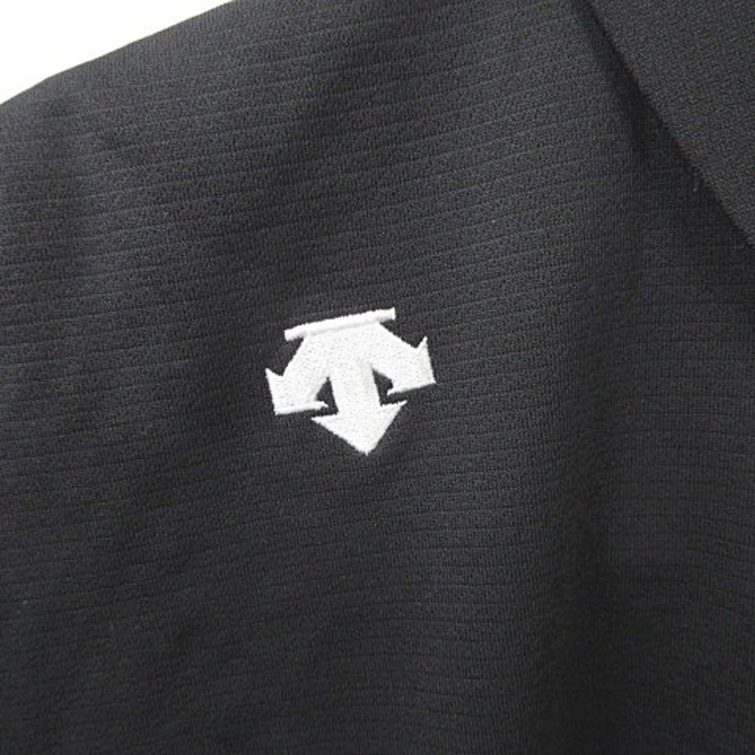 DESCENTE(デサント)のデサント DESCENTE GOLF ゴルフ ポロシャツ 半袖 黒 ブラック L スポーツ/アウトドアのゴルフ(ウエア)の商品写真
