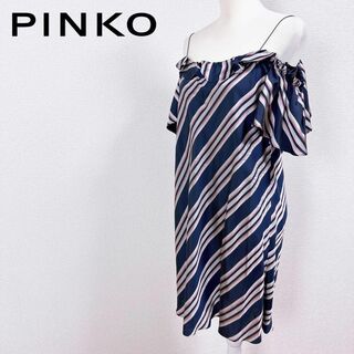 PINKO シャツワンピース USA2 9号 11号 M L 黒 ブラック 長袖