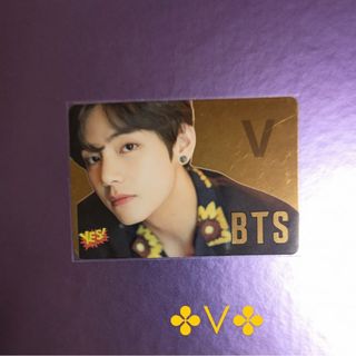 ボウダンショウネンダン(防弾少年団(BTS))の✤BTS 香港 yesカード【ᐯ/テテ/テヒョン】GOLDトレカ/初期難あり(アイドルグッズ)