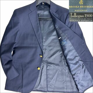 BROOKS BROTHERS/紺ブレ/金ボタン/ネイビー/tollegno