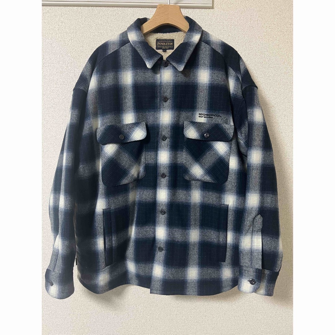 NEIGHBORHOOD PENDLETON CHECK BOA SH LS