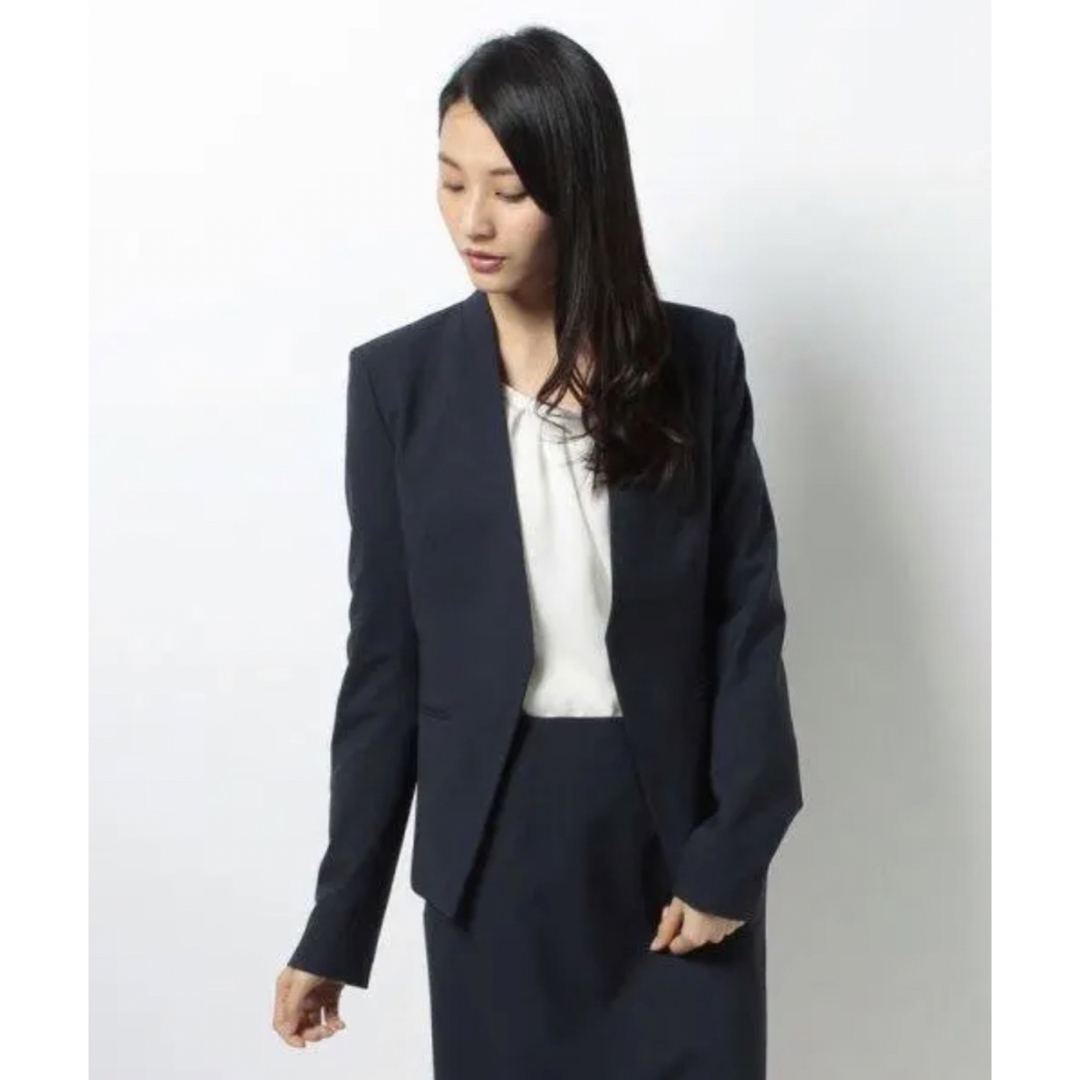 美品】現行タグ Theory ノーカラージャケット 2 フォーマルスーツ-