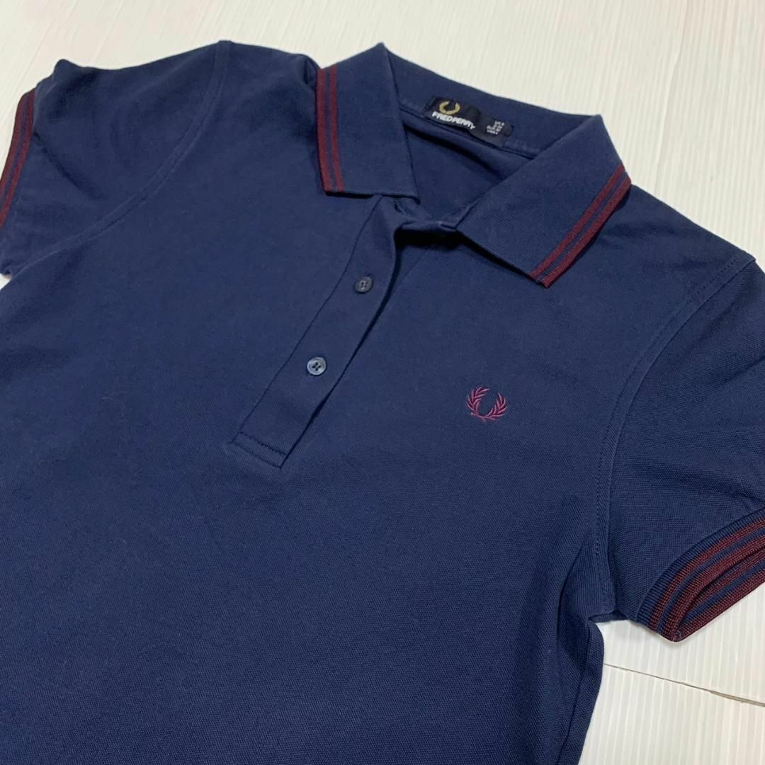 FRED PERRY(フレッドペリー)のFRED PERRY フレッドペリー 半袖 ポロシャツ トップス 美品 ブランド レディースのトップス(ポロシャツ)の商品写真