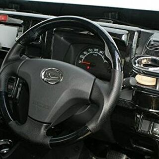 ハイゼットトラック S500P系 ガングリップスポーツタイプステアリング 黒ウッ