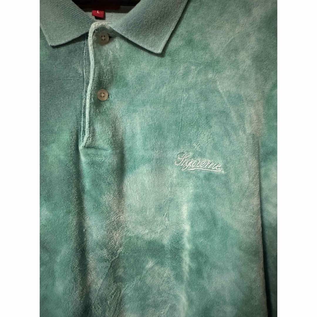 Supreme(シュプリーム)のSupreme Bleached Velour L/S Polo モーガン蔵人 メンズのトップス(ポロシャツ)の商品写真