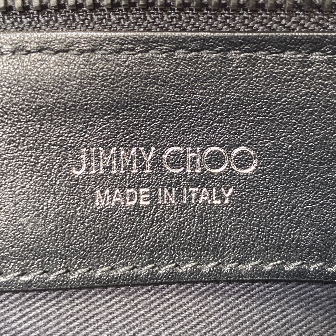 【美品】JIMMY CHOO BRIA/L BLACK スタッズ トートバッグ